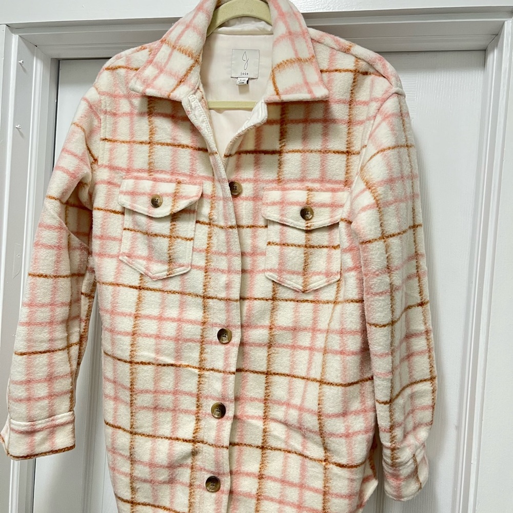 JOIE Plaid Shacket